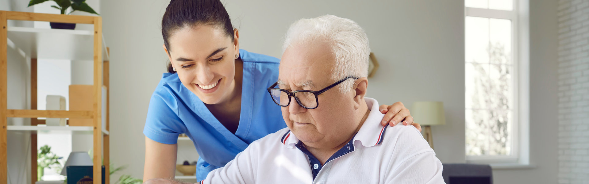 nurse with elder